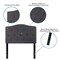 Flash Furniture Cambridge Headboard, Twin Size, Gray Fbrc HG-HB1708-T-DG-GG - alternate 6